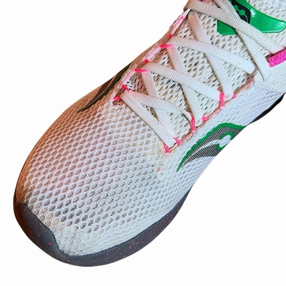 Saucony Kinvara 14 Women's Running Shoes Sneakers White Gravel Grey Size 10 - Picture 11 of 13